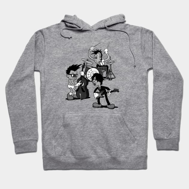 Blink 1932 punk band in 1930s rubber hose style cuphead Hoodie by Kevcraven